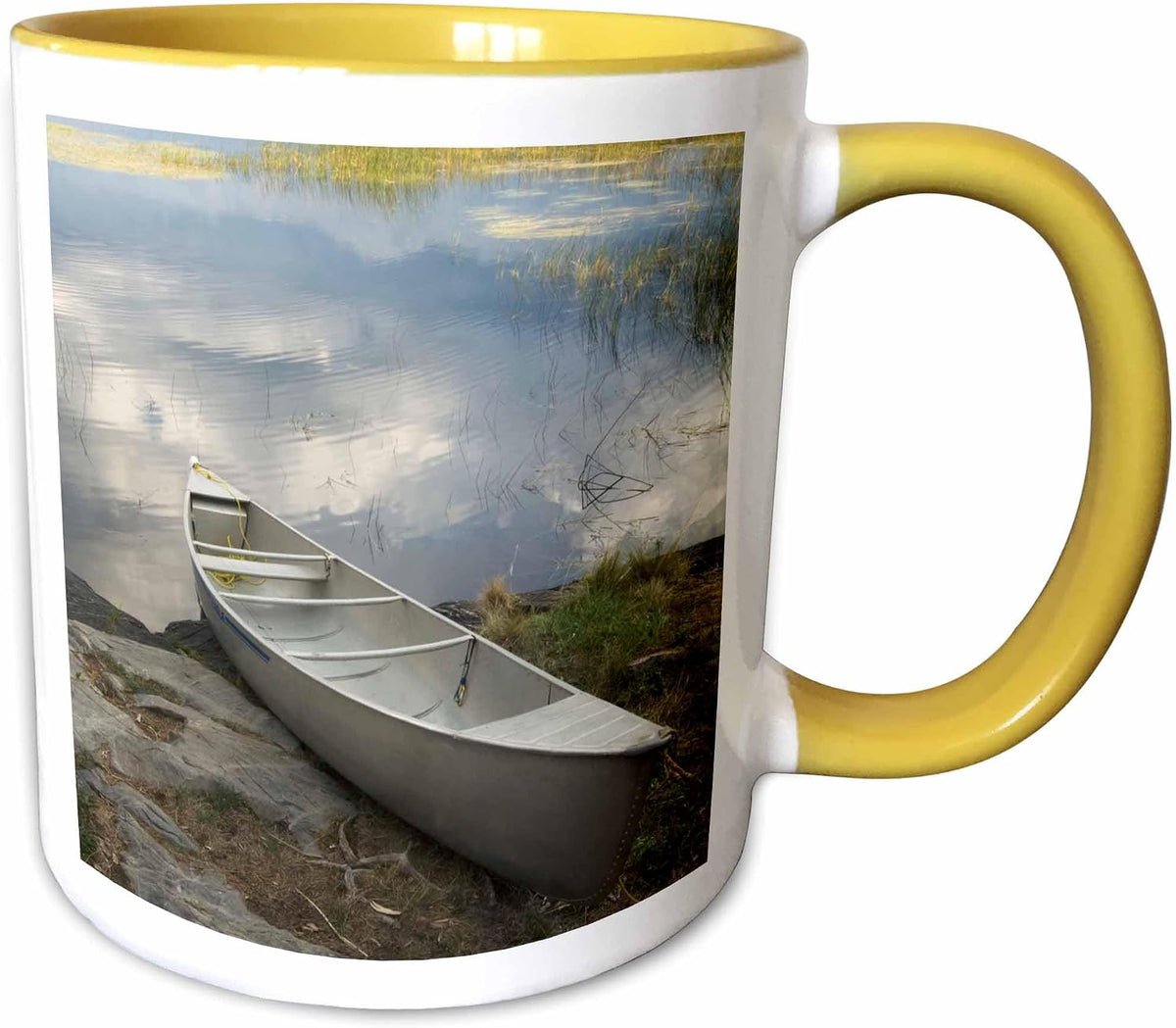 Canoe, Alder Creek, Rainy Lake Ceramic Mug