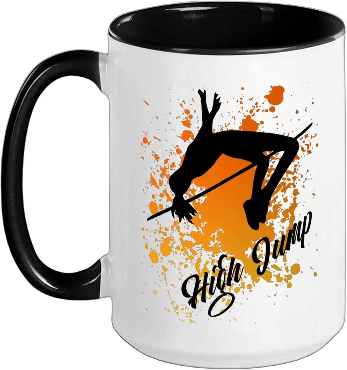 High Jump Girl - Retro Colors High Jump Ceramic Mug