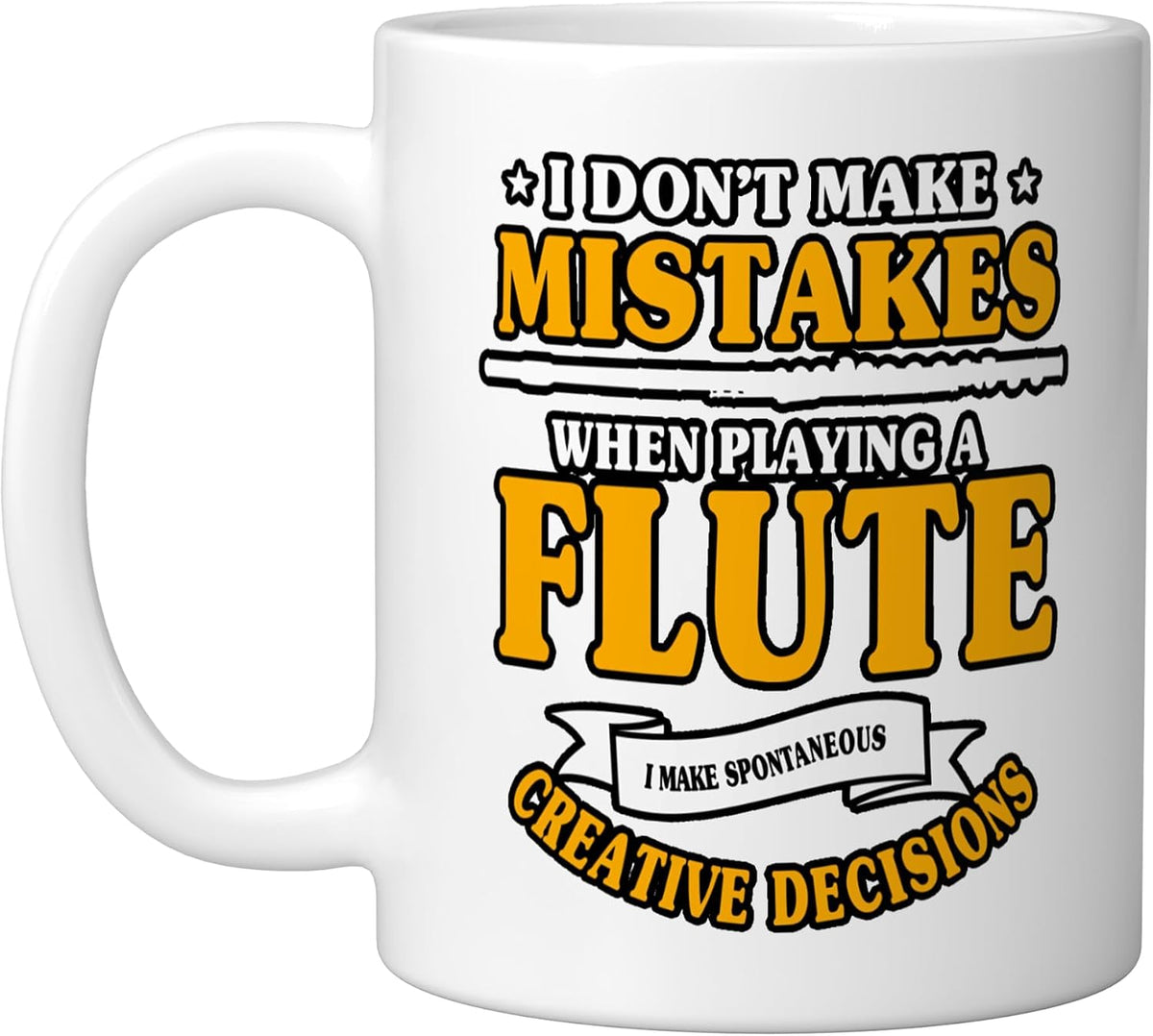 Flute Player Musical Instrumental Woodwind Instrument Ceramic Mug