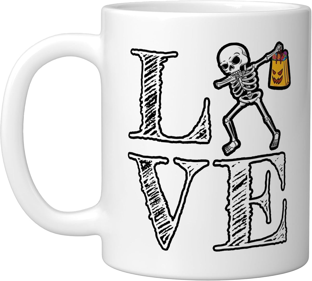 Skeleton Love Halloween Ceramic Mug