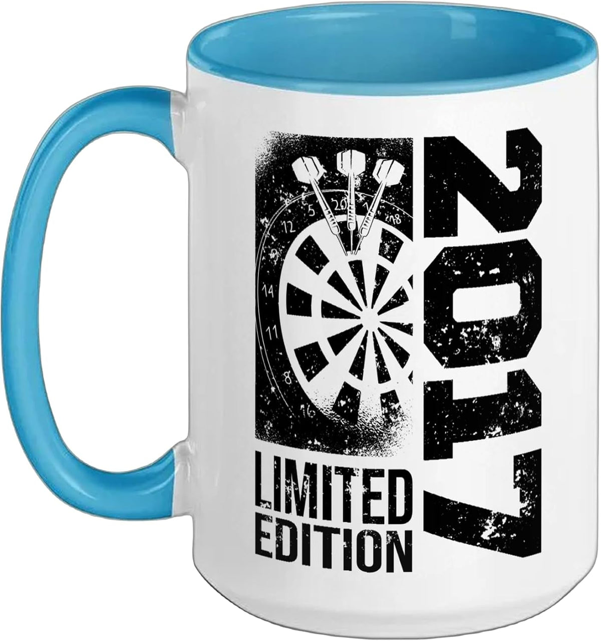 Dart-Player Vintage 2017 Birthday Dart-Game Dartboard Ceramic Mug