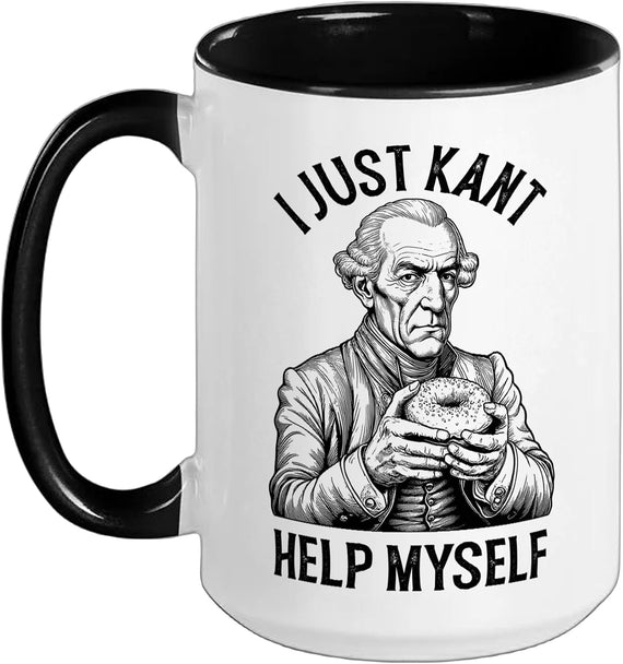 Funny Philosophy Immanuel Kant Help Myself Donut Ceramic Mug