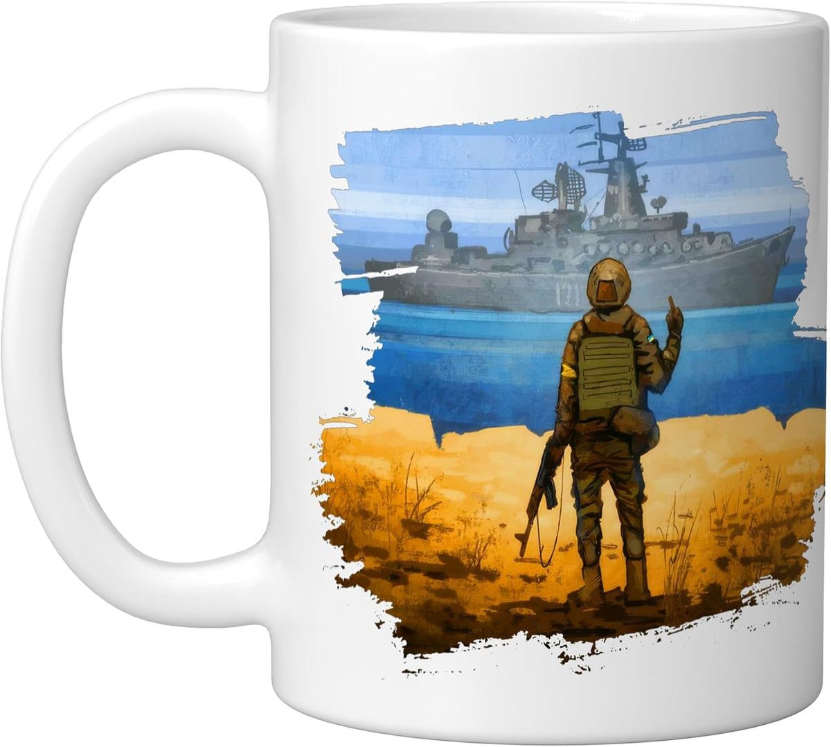 Ukraine Stamp Ukraine Postage Stamp Flag Ukrainian Pride Ceramic Mug