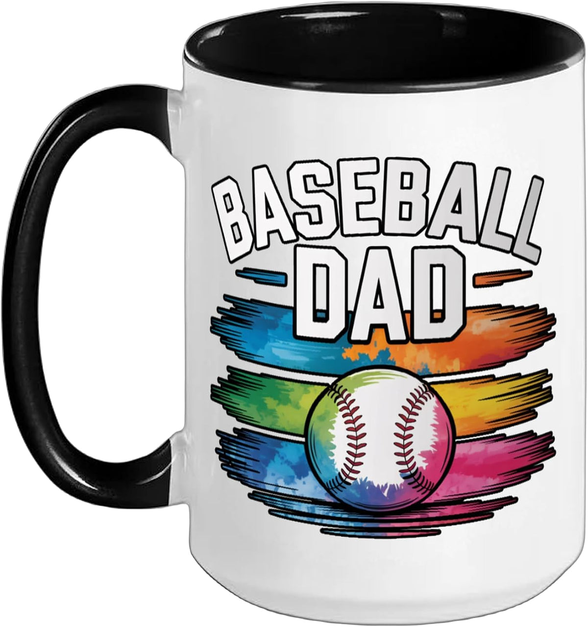 Baseball Dad Christmas Ceramic Mug