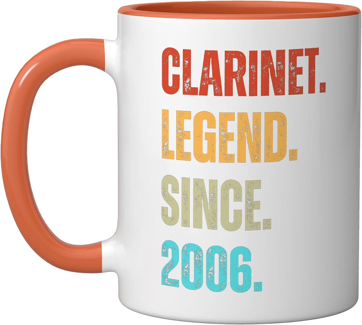 Clarinet Legend Since 2006 Retro Music Birthday Ceramic Mug