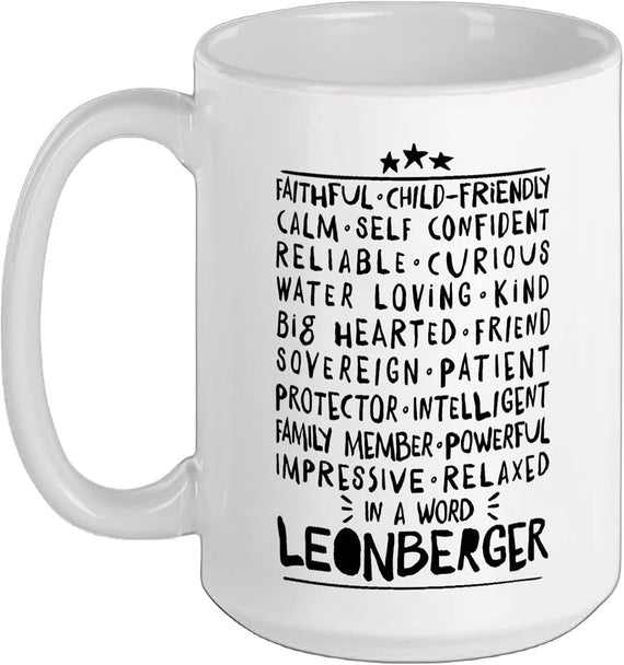 Leonberger Character Traits Dog Lovers Cool Design Ceramic Mug