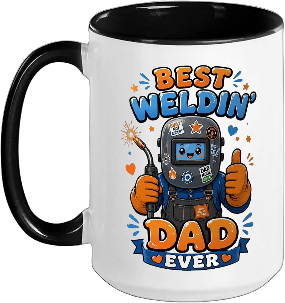 Best Weldin Dad Ever Kawaii Welder Ceramic Mug