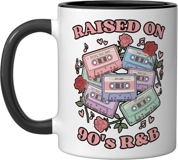 Raised On 90s R&B, Womens 90s R&B Ceramic Mug