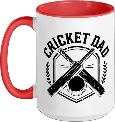 Cricket Dad Proud Sport Father Cheering Sidelines Sideline Ceramic Mug