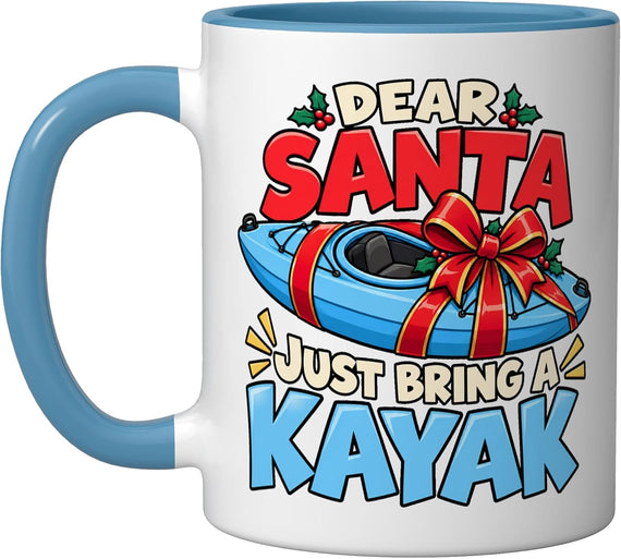 Kayaking Christmas For Kayak Enthusiasts Ceramic Mug