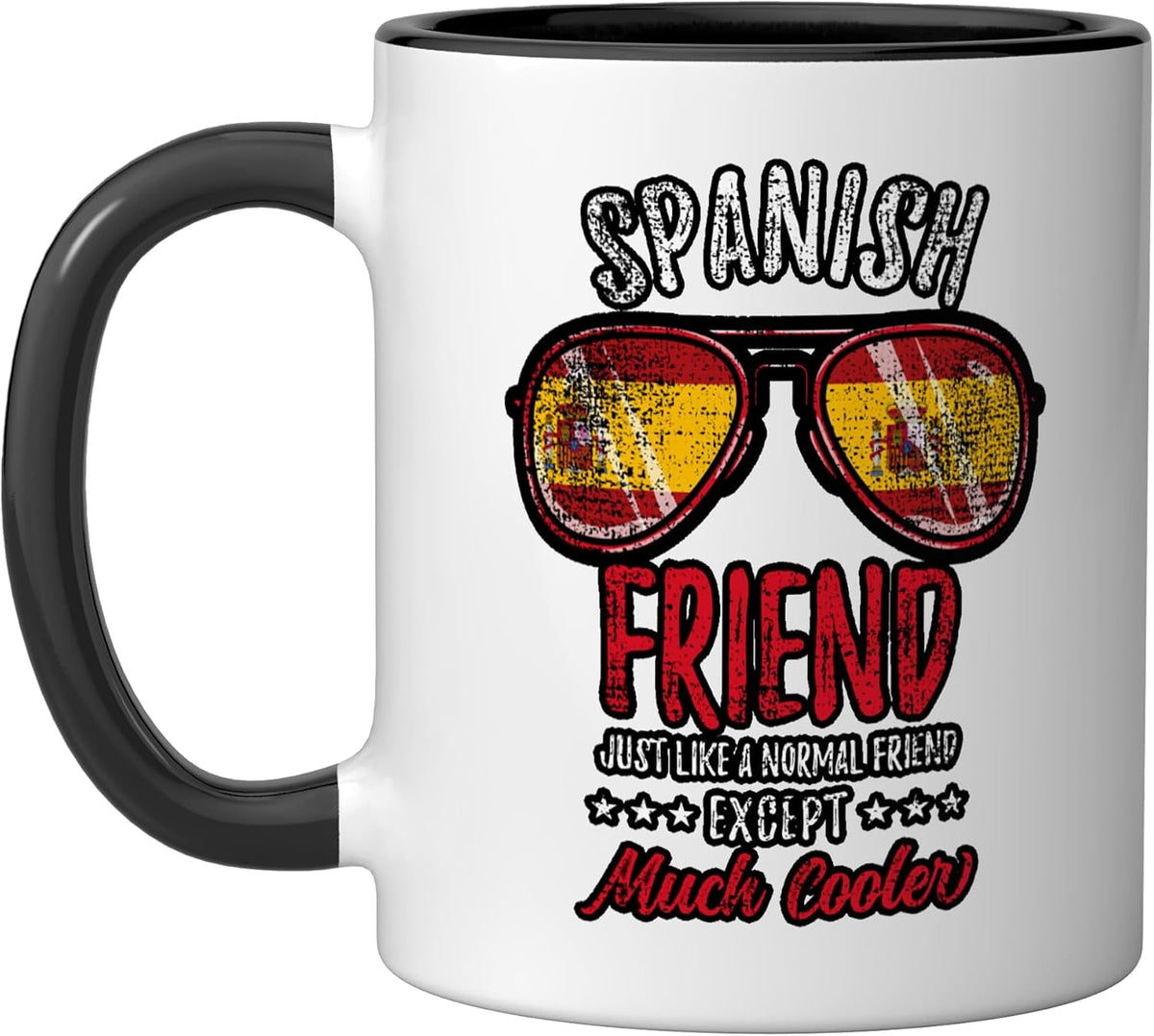Cool Spanish Friend Sunglasses Spanish Family Vintage Ceramic Mug