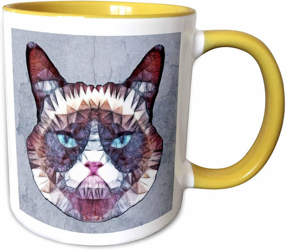 Abstract Cat Ceramic Mug
