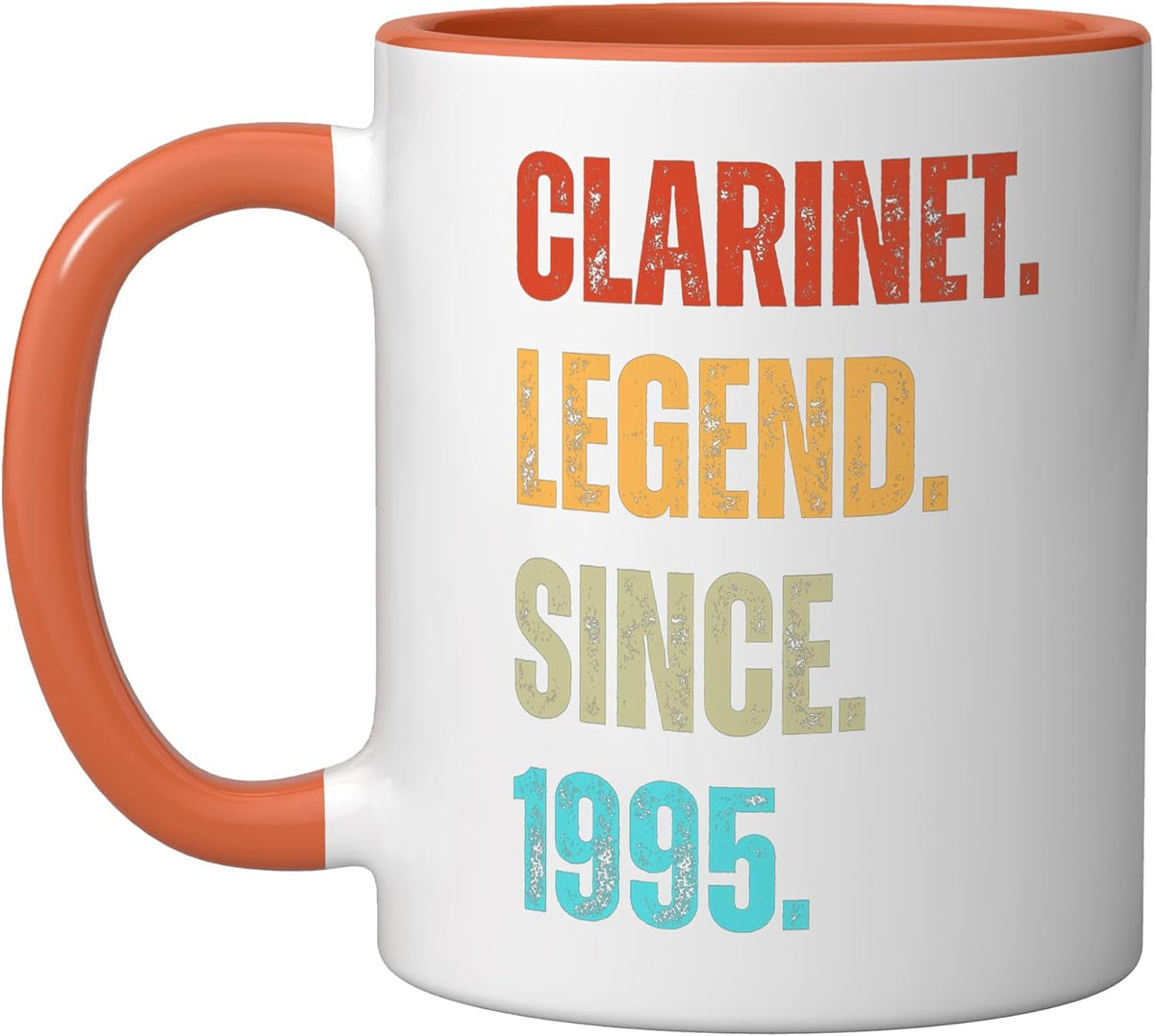 Clarinet Legend Since 1995 Retro Music Birthday Ceramic Mug