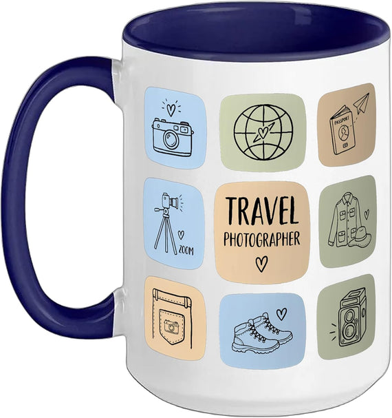 Photographer Destination Adventure Vacation Ceramic Mug
