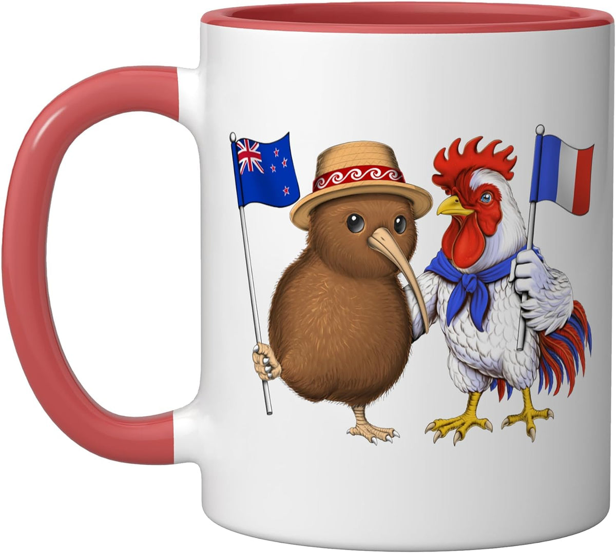 France New Zealand Flag French New Zealand Roots Ceramic Mug