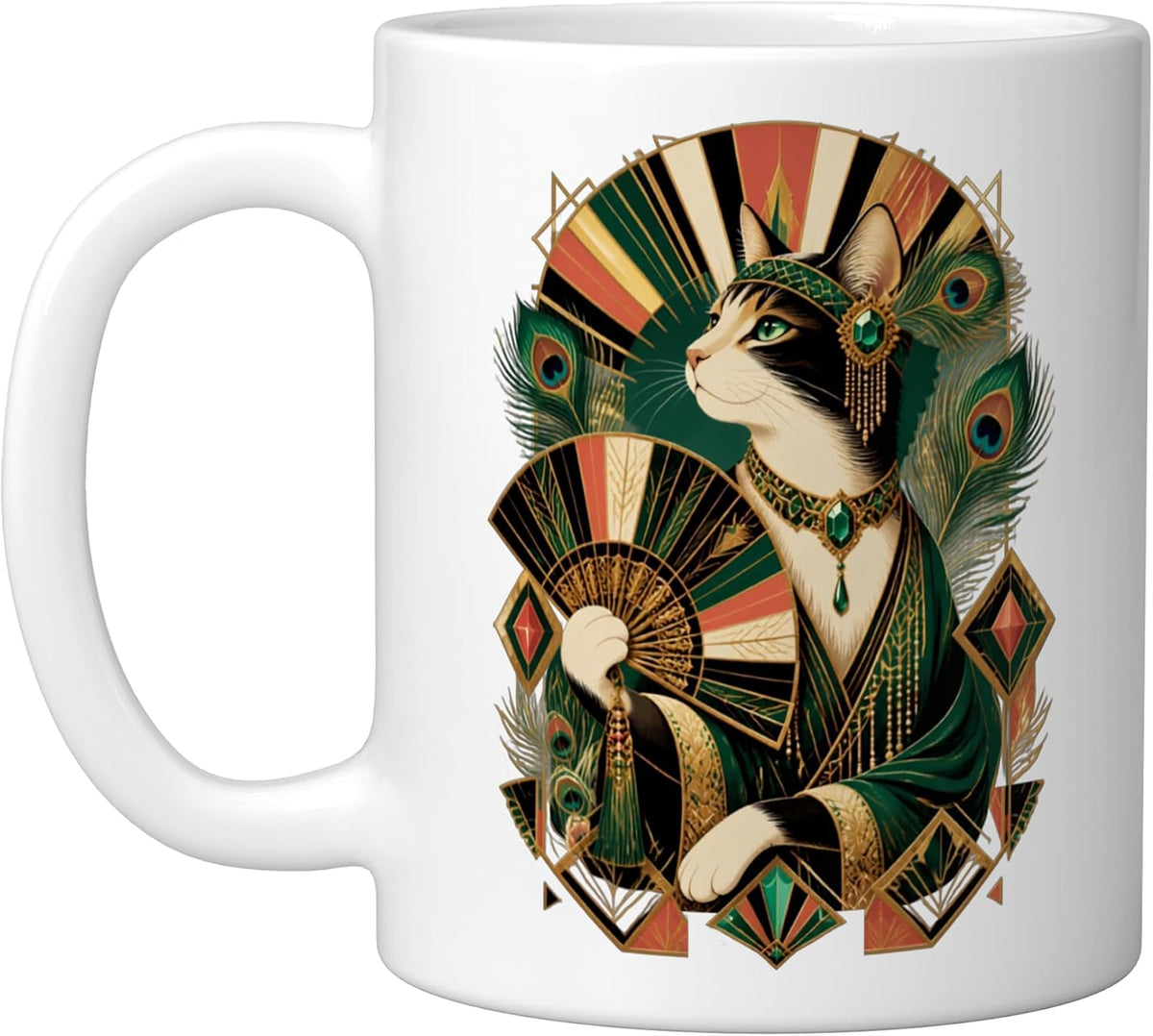 Cat Motif Art Design Gifts Cute Kitten Ceramic Mug