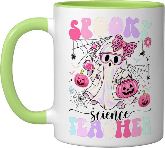 Spooky Science Teacher Halloween Science Teaching Groovy Ceramic Mug