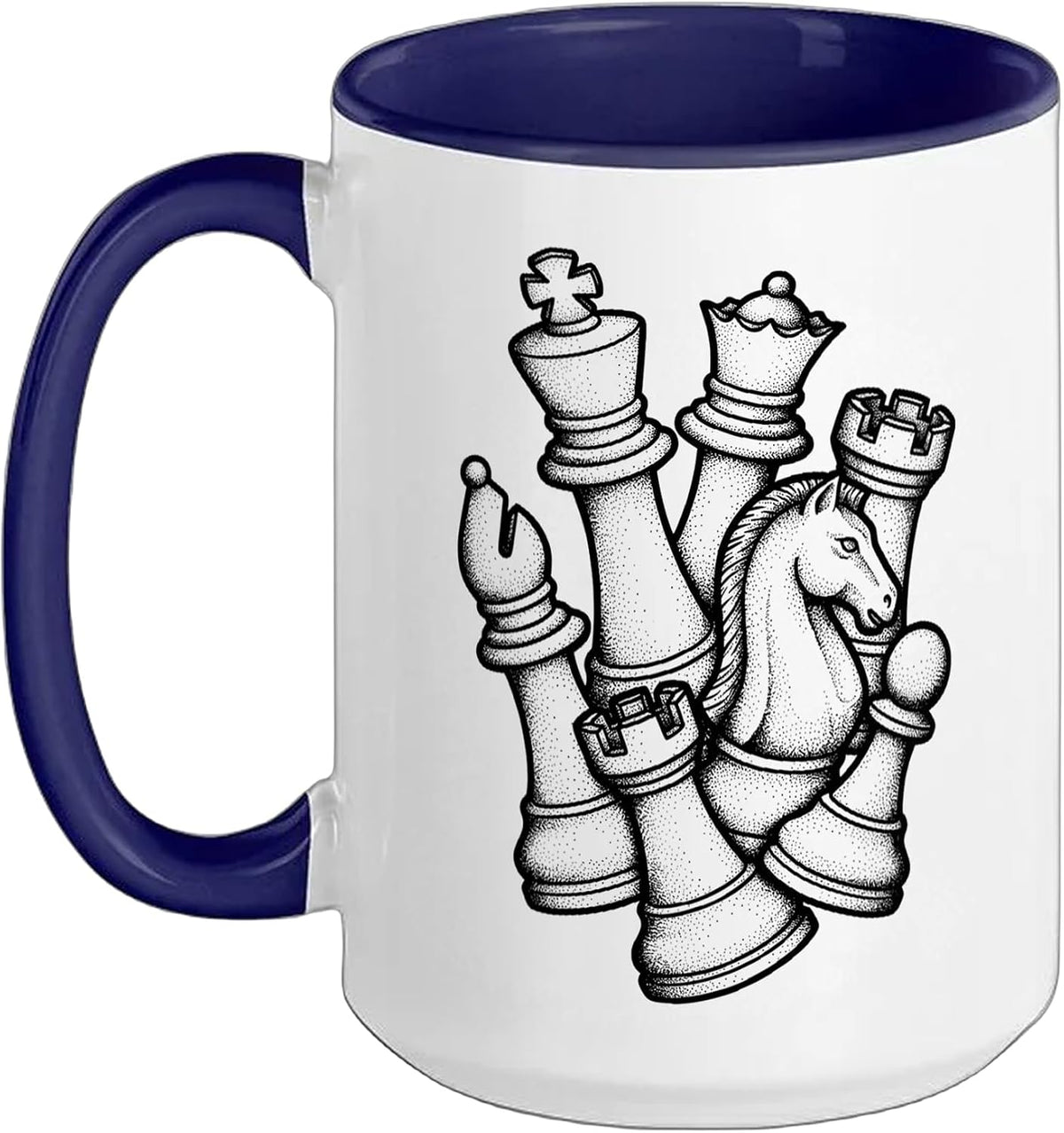Chess Lover Pieces Vintage Player Ready To Play Ceramic Mug