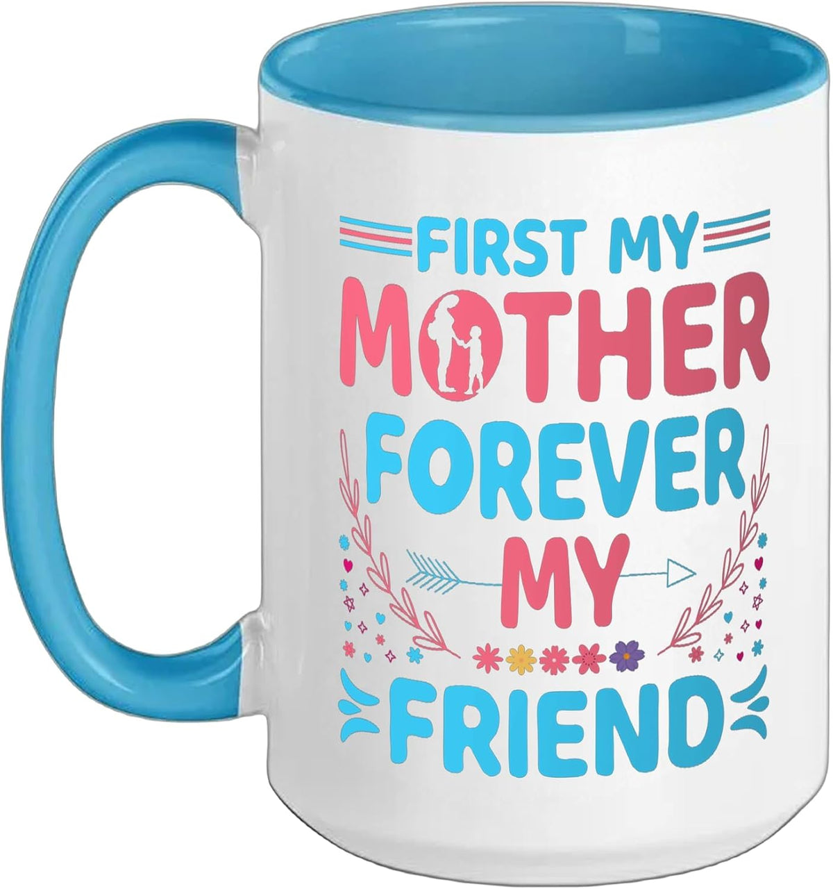 First My Mother Forever My Friend Mothers Day For Mommy Ceramic Mug