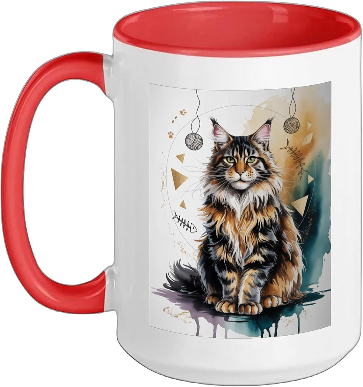 Beautiful Cat Design Ceramic Mug
