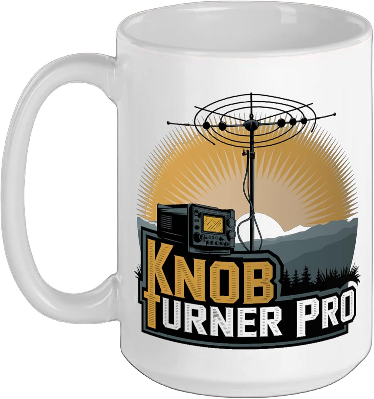 Knob Turner Pro Ham Radio Amateur Radio Ham Radio Operator Ceramic Mug