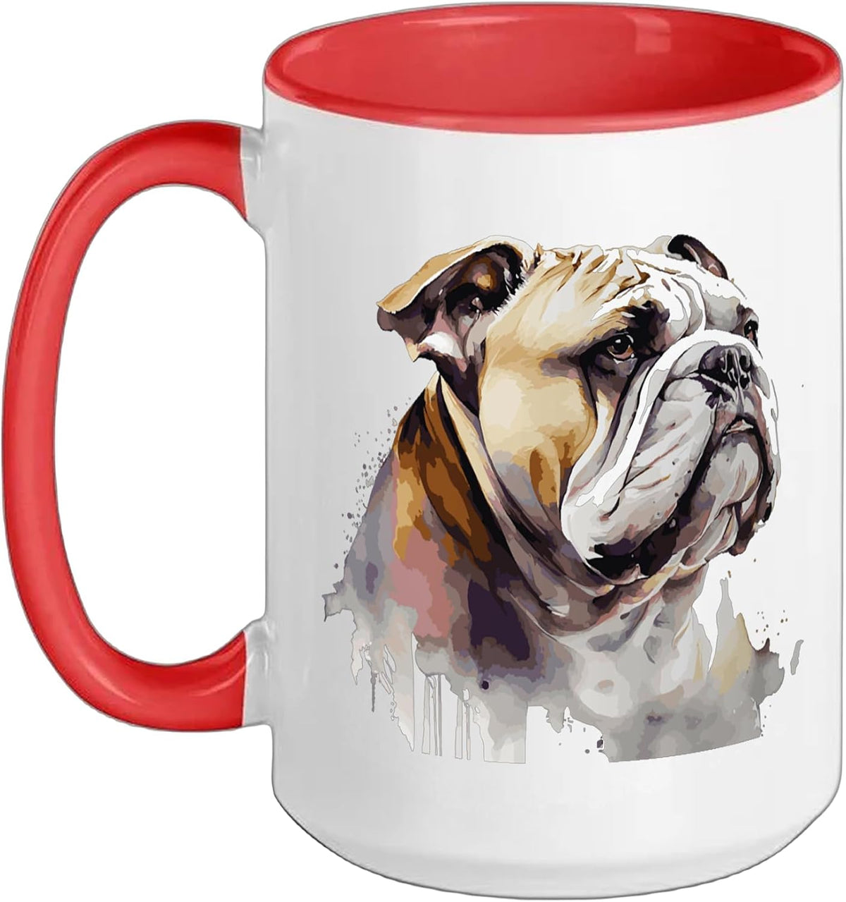 Watercolor English Bulldog Ceramic Mug