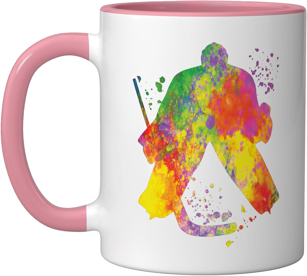 Ice Hockey Player Colorful Boys Ice Hockey Ceramic Mug