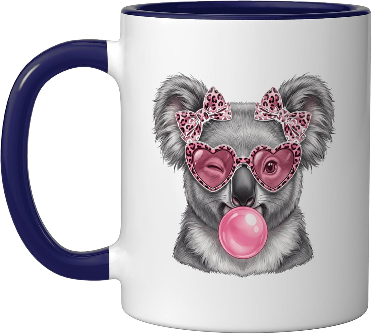 Koala Bear Animal Illustration Potrait Funny Koala Lover Ceramic Mug
