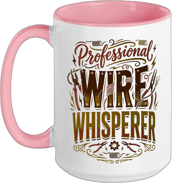 Electrician Wireman Electrical Lineman Wire Whisperer Ceramic Mug