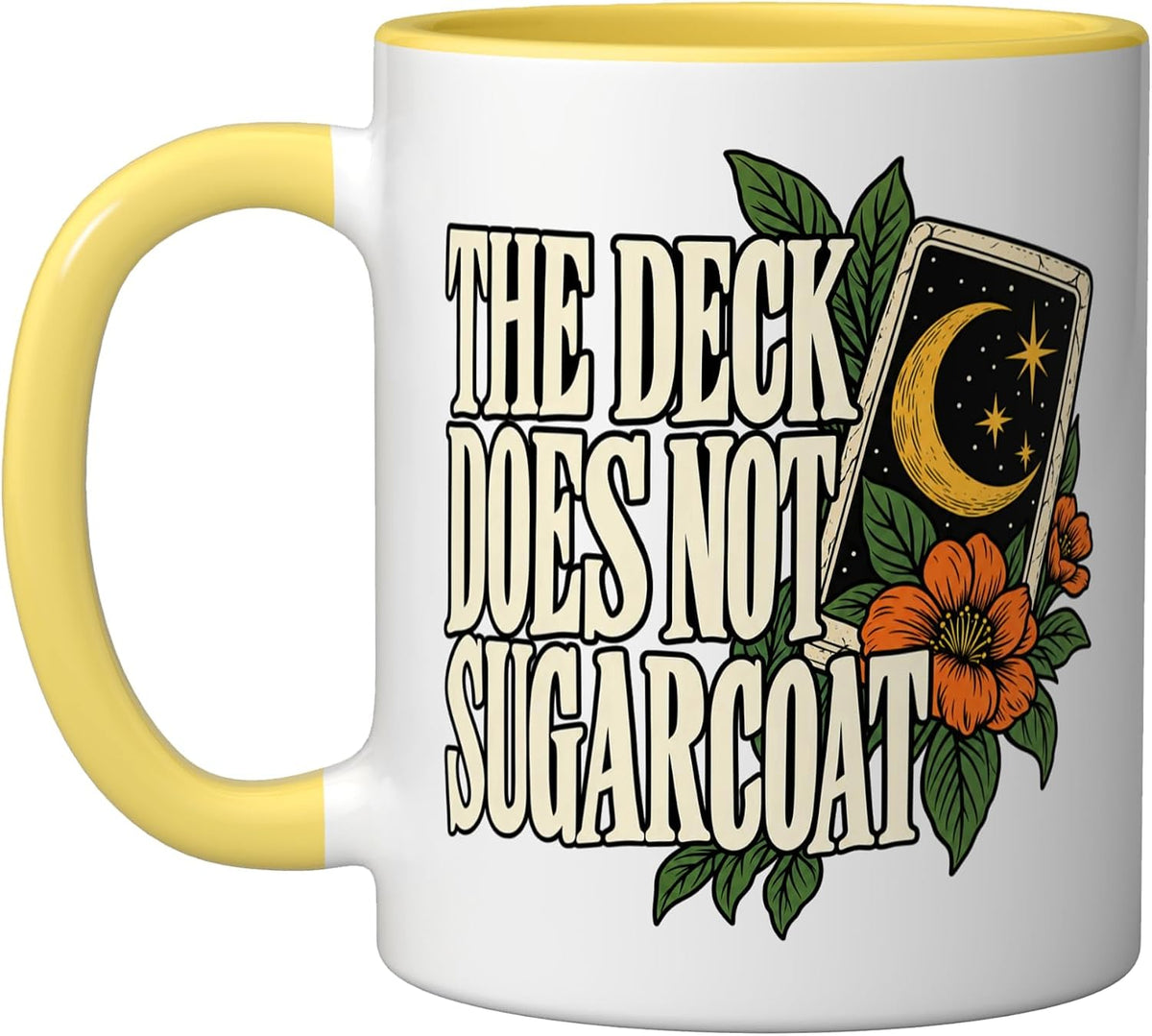 Divination The Deck Does Not Sugarcoat Reader Fan Card Ceramic Mug