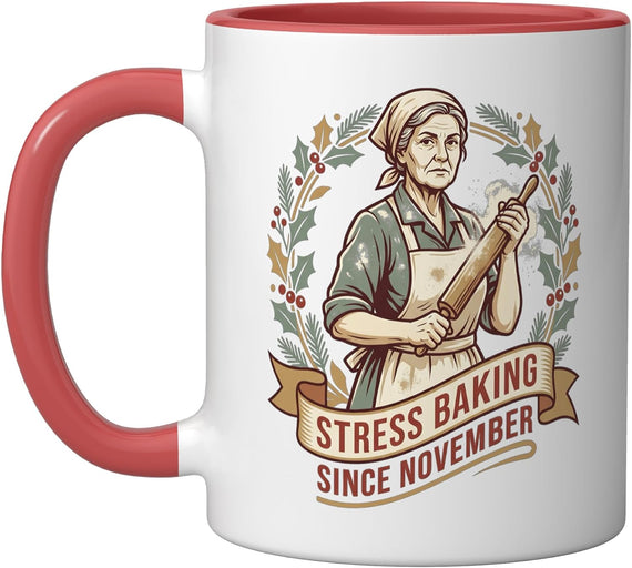 Stress Baking Grandma Baker Christmas Mug