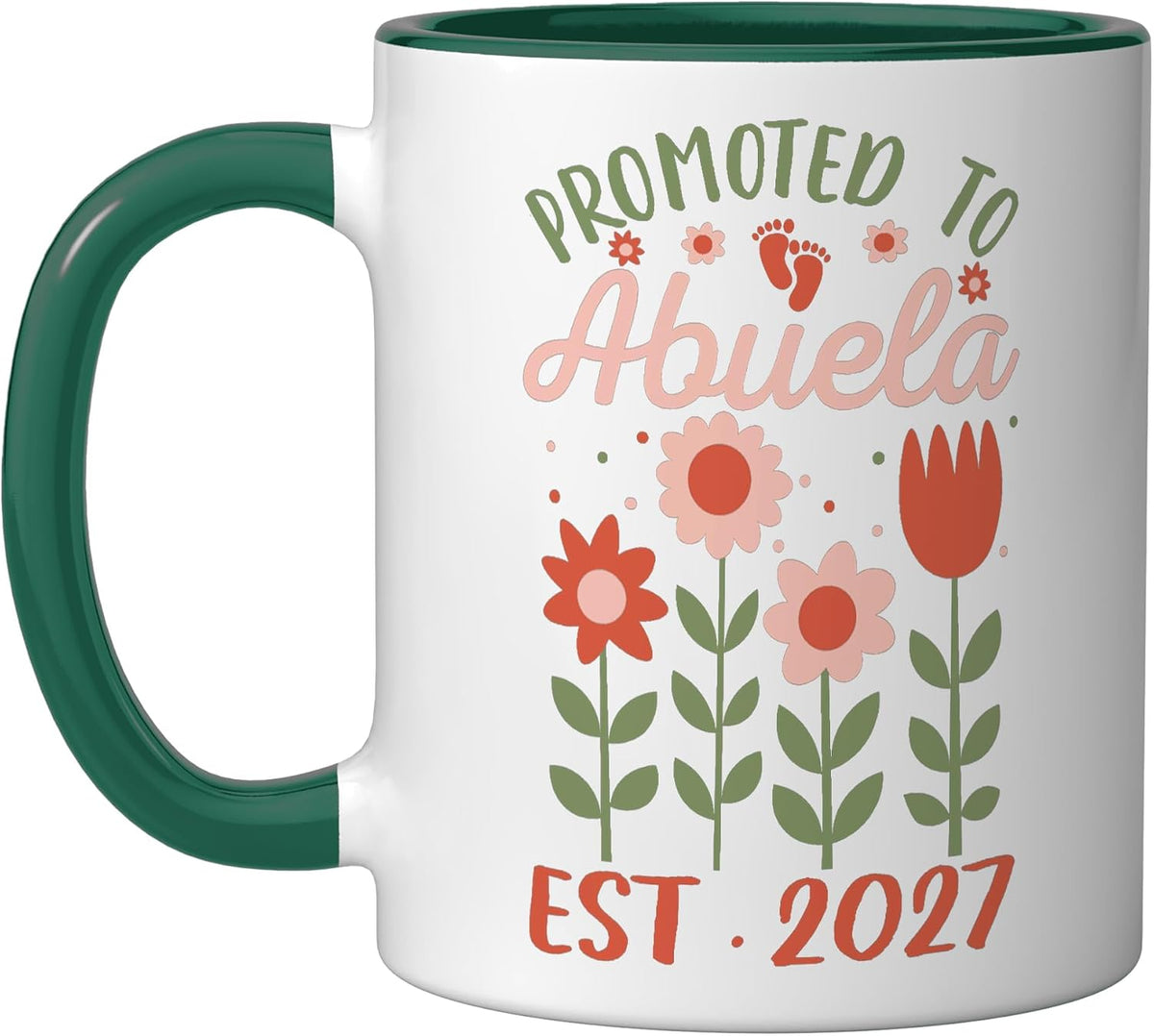 Promoted To Abuela Est. 2027 Spanish Grandma Mexican Ceramic Mug