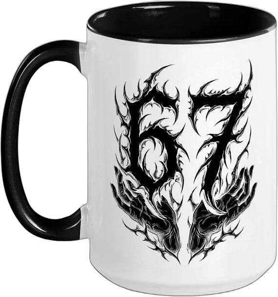 Gothic Grunge Graphic Halloween Ceramic Mug