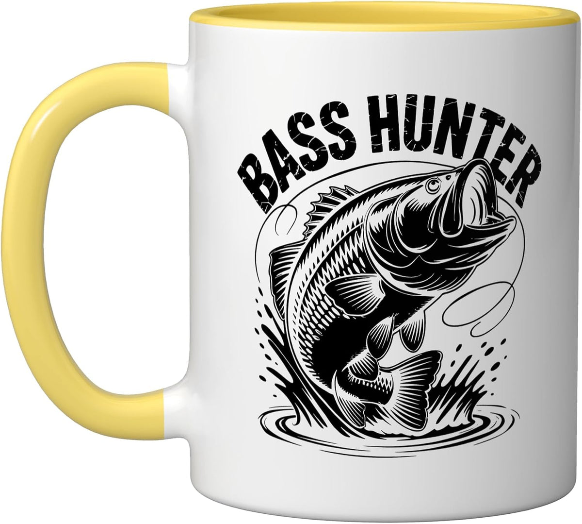 Largemouth Bass Crankbait Lure Fisherman Tackle Box Ceramic Mug