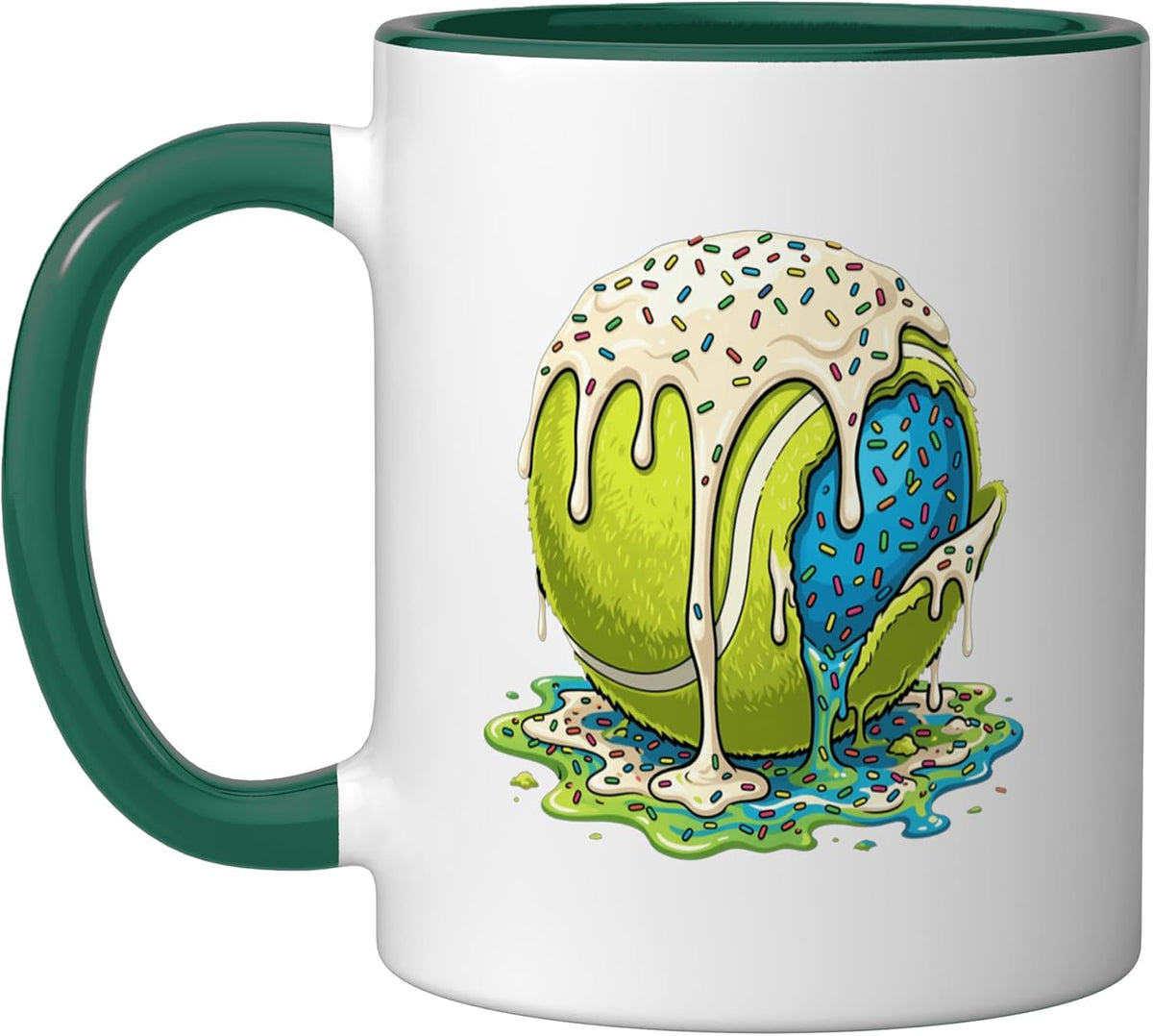 Tennis Drip Ice Cream Tennis Sport Lover Ceramic Mug