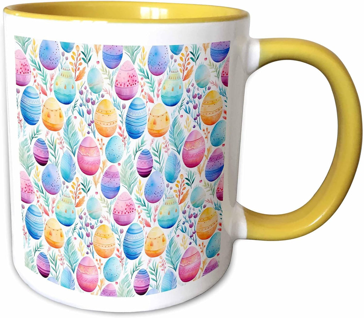 Magnetic Easter Pattern Of Colorful Eggs Ceramic Mug
