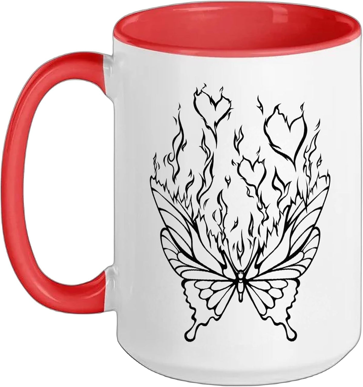 Butterfly Dark Fairy Y2k Grunge Fairycore Aesthetic Goth Ceramic Mug