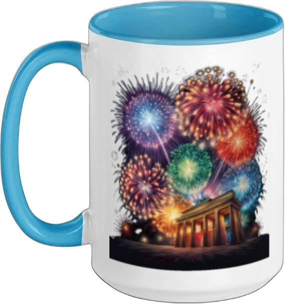Fireworks New Year Ceramic Mug