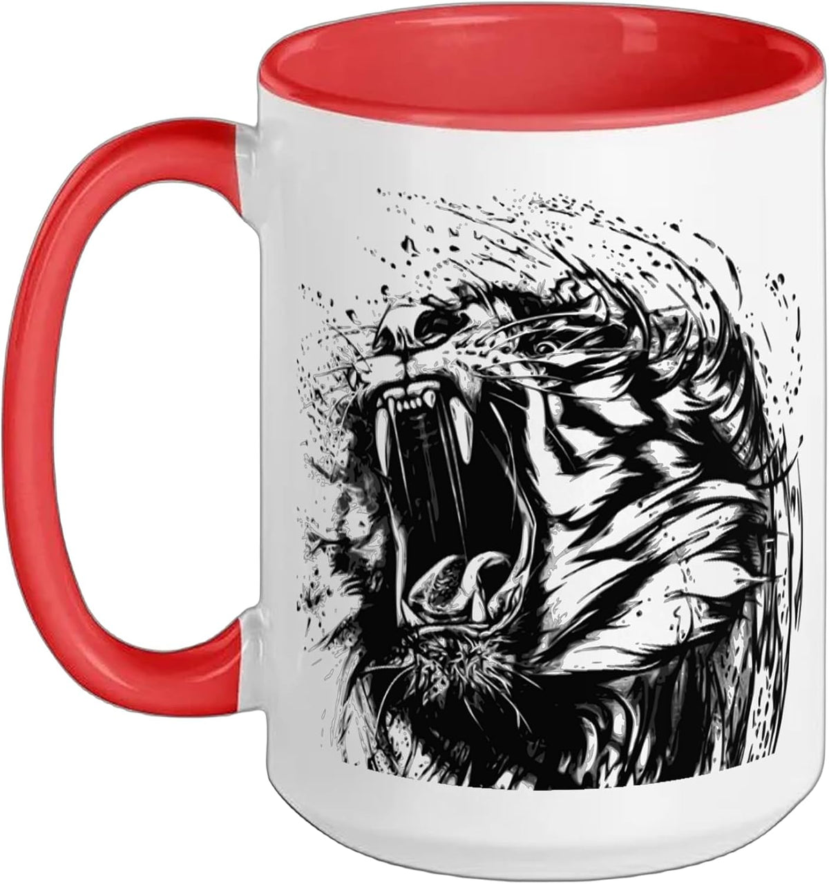 Cute Roaring Tiger Lion Perfect For Women Men Kids Graphic Ceramic Mug