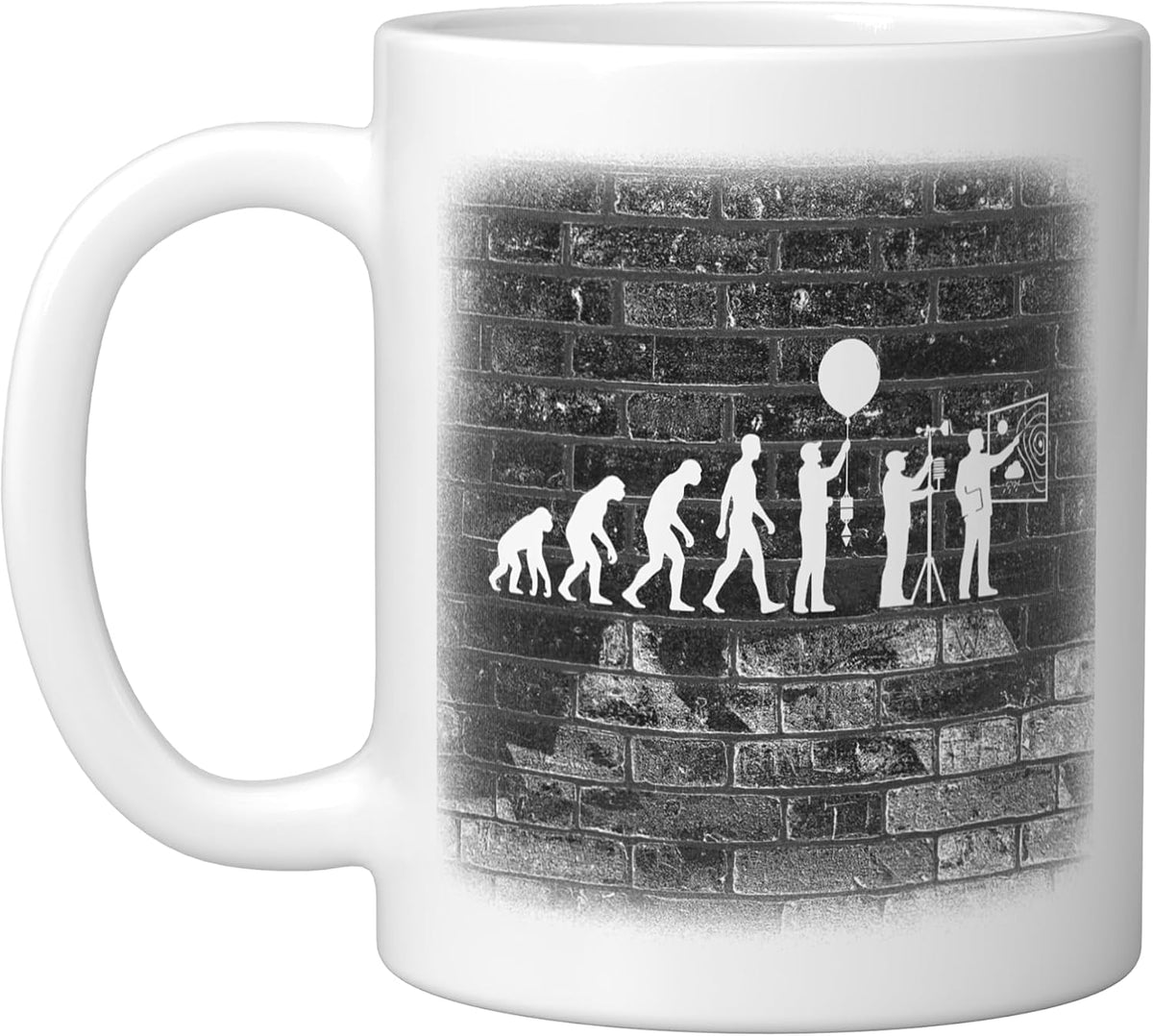 Evolution Meteorologist School Teacher Weather Meteorology Ceramic Mug