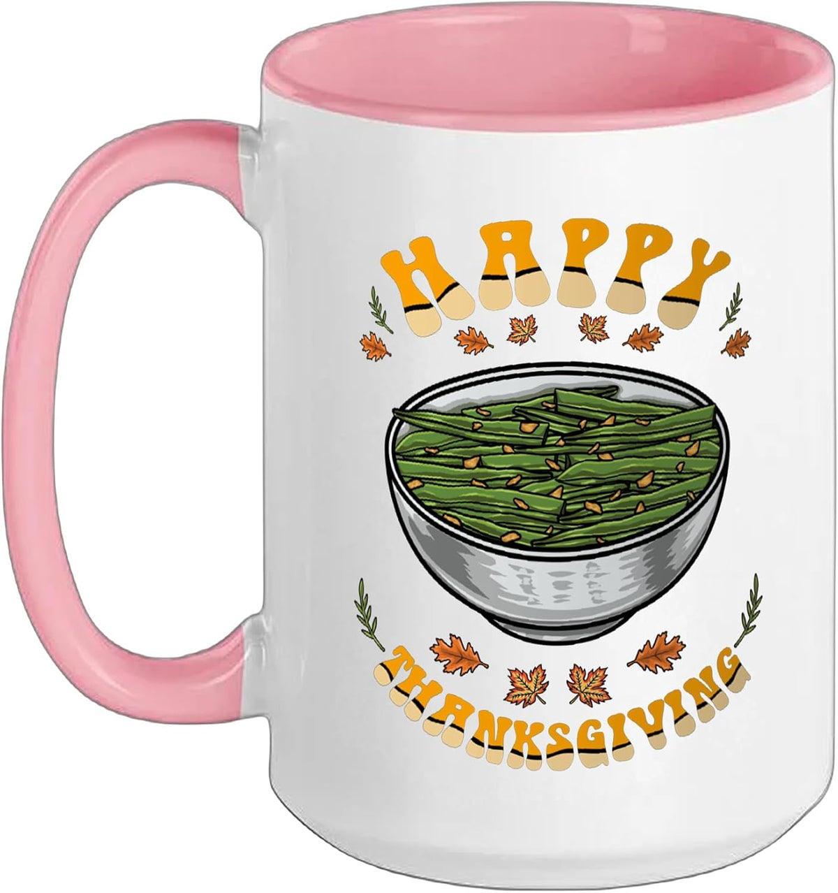 Happy Thanksgiving Green Bean Casserole Kids Boys Girls Ceramic Mug