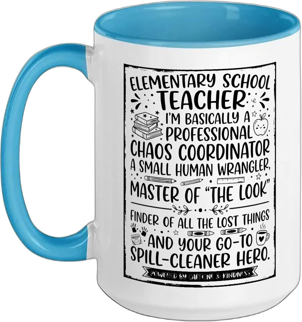Elementary School Teacher Chaos Coordinator Chalkboard Ceramic Mug