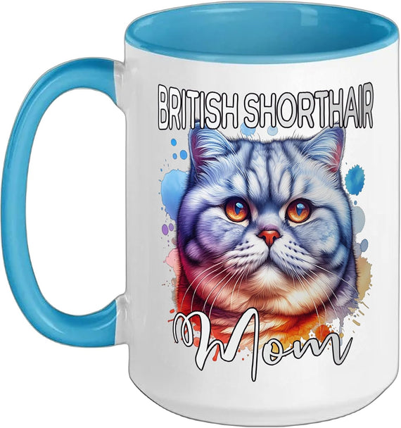British Shorthair Mom Cat Mom British Shorthair Christmas Ceramic Mug