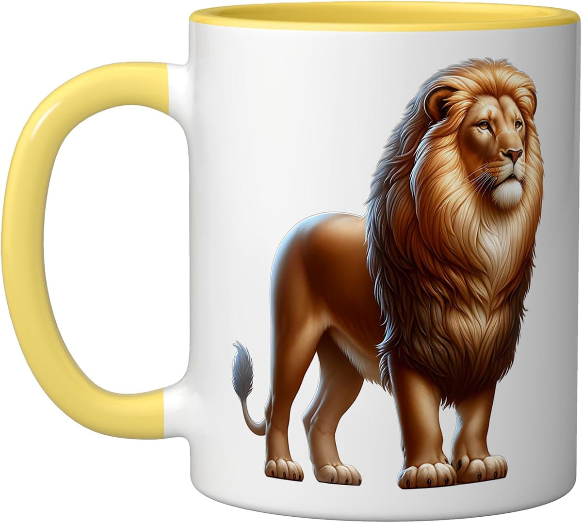 Lion Design Ceramic Mug