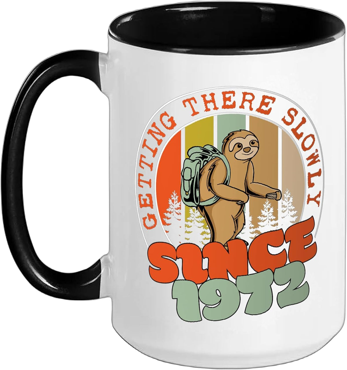 54 Years Getting There Slowly Since 1972 54th Birthday Ceramic Mug