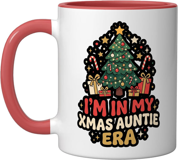 In My Xmas Auntie Era Auntie Christmas Aunt Ceramic Mug