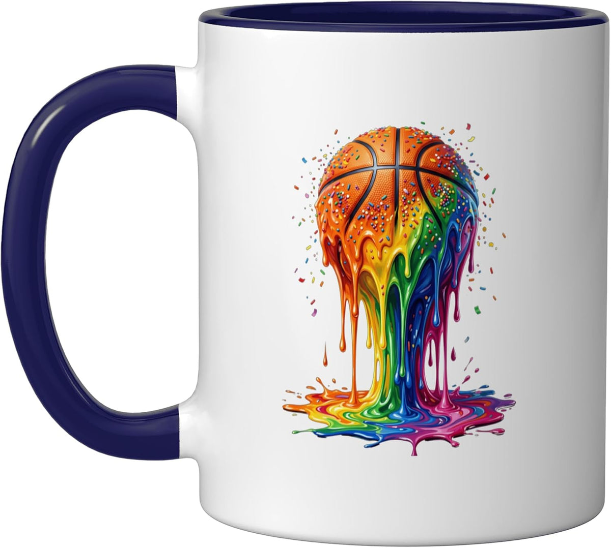 Drip Basketball Player Ice Cream Sprinkles Ceramic Mug