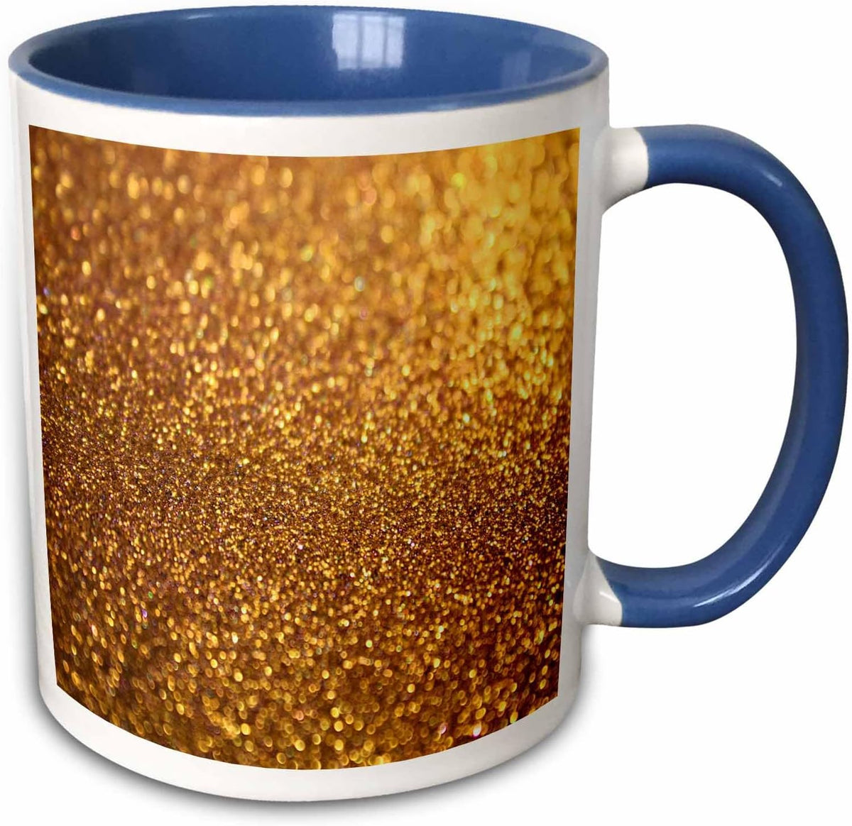 Golden Luxury Glitter Glamour Style Ceramic Mug