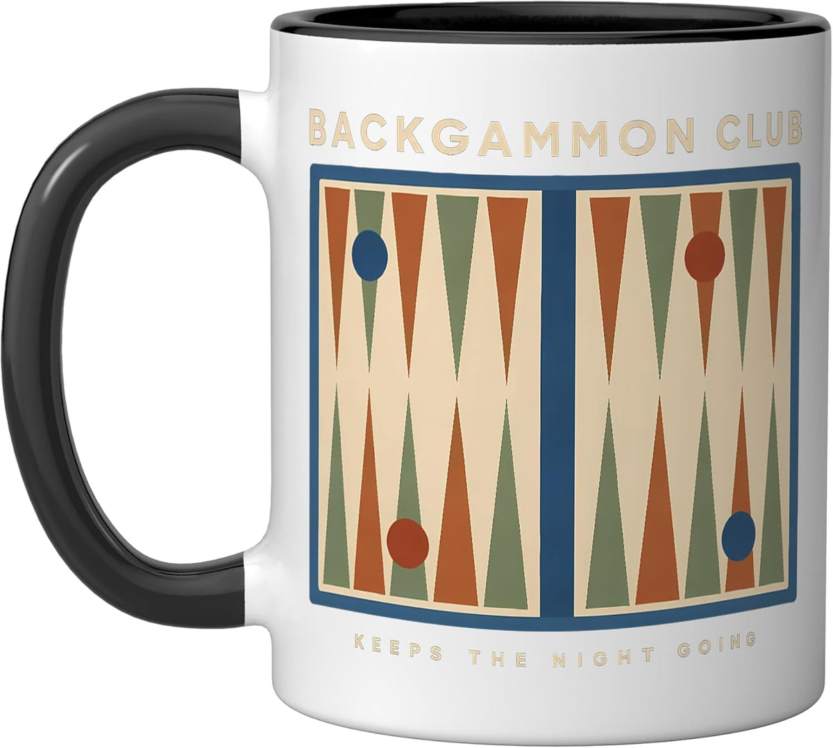Backgammon Player Backgammon Gift Doubling Cube Christmas Ceramic Mug