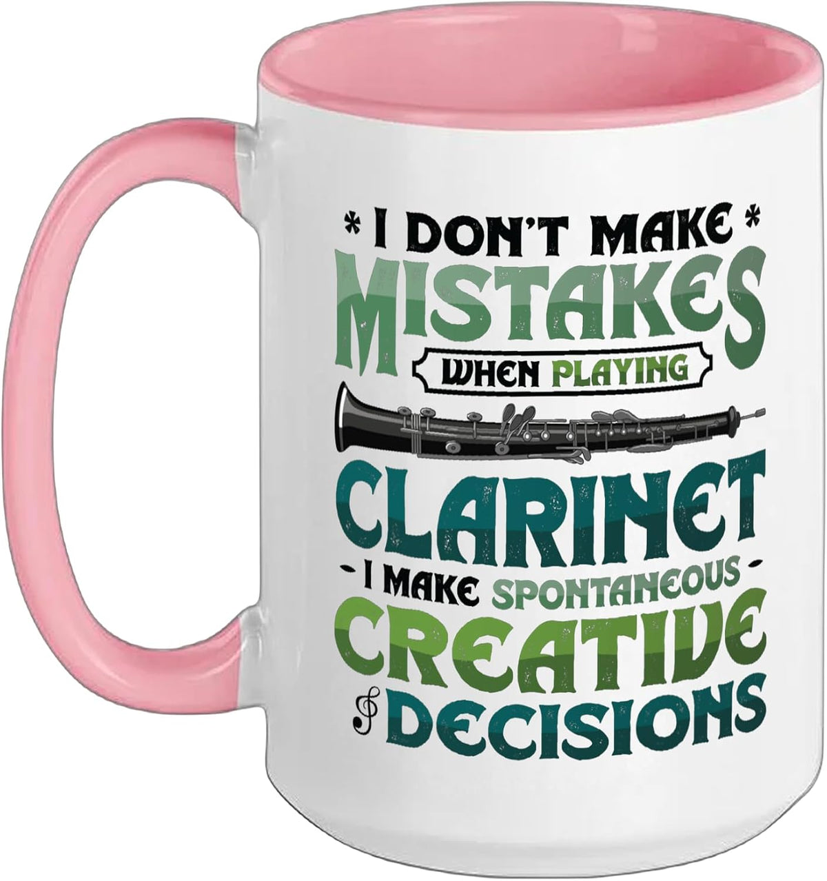 Clarinet Player Make Spontaneous Creative Decisions Ceramic Mug